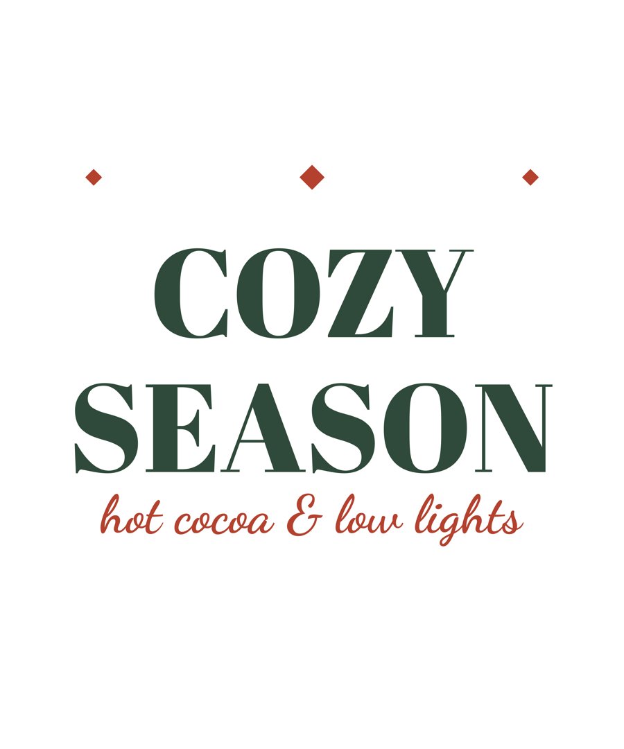 Cozy Season holiday shirt design by Ember & Pine Co.
