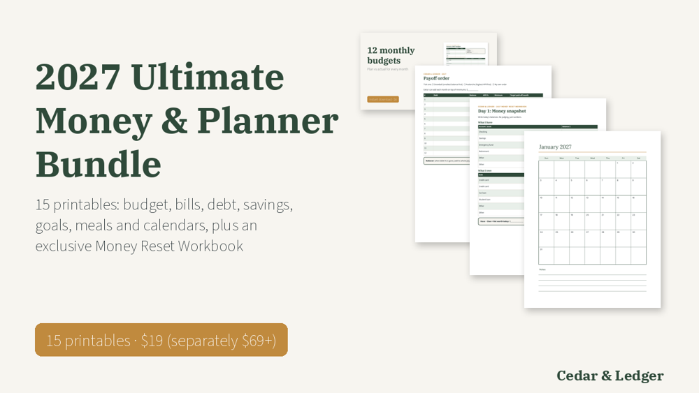 2027 Ultimate Money & Planner Bundle