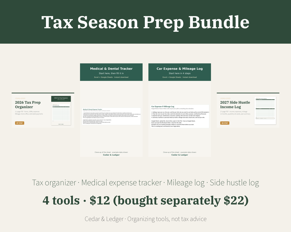 Tax Season Prep Bundle