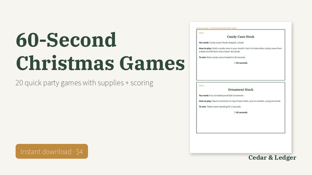 60-Second Christmas Party Games preview