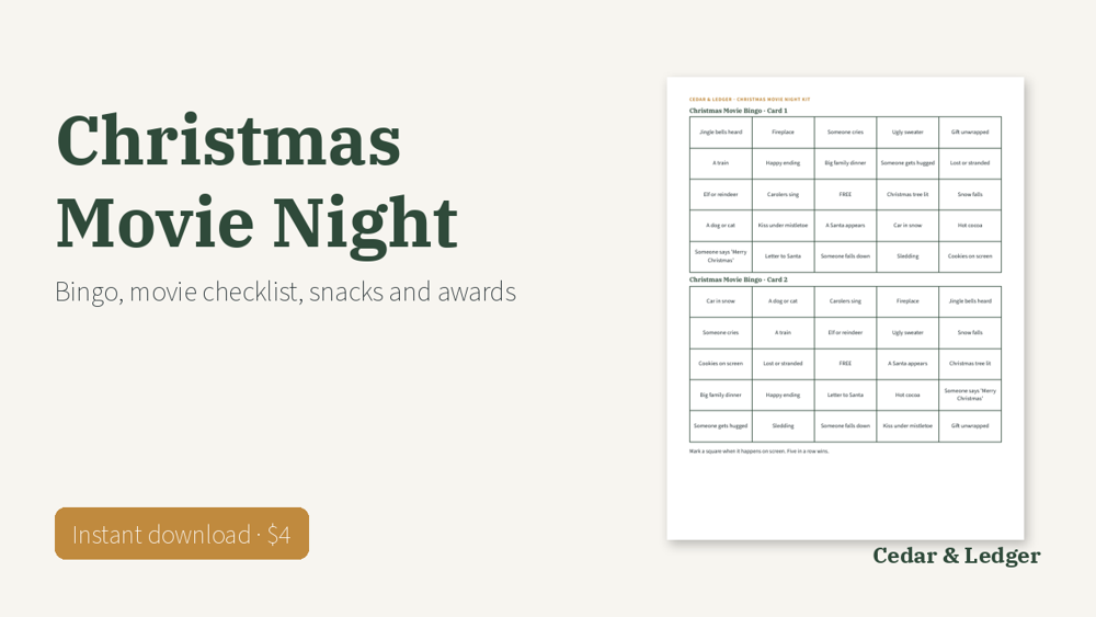 Christmas Movie Night Kit preview