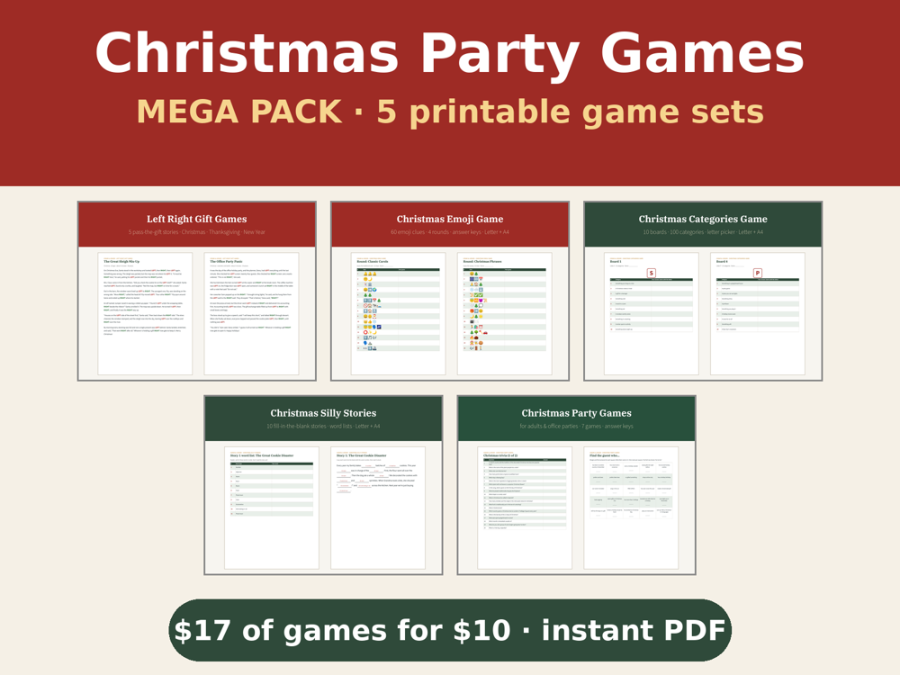 Christmas Party Games Mega Pack
