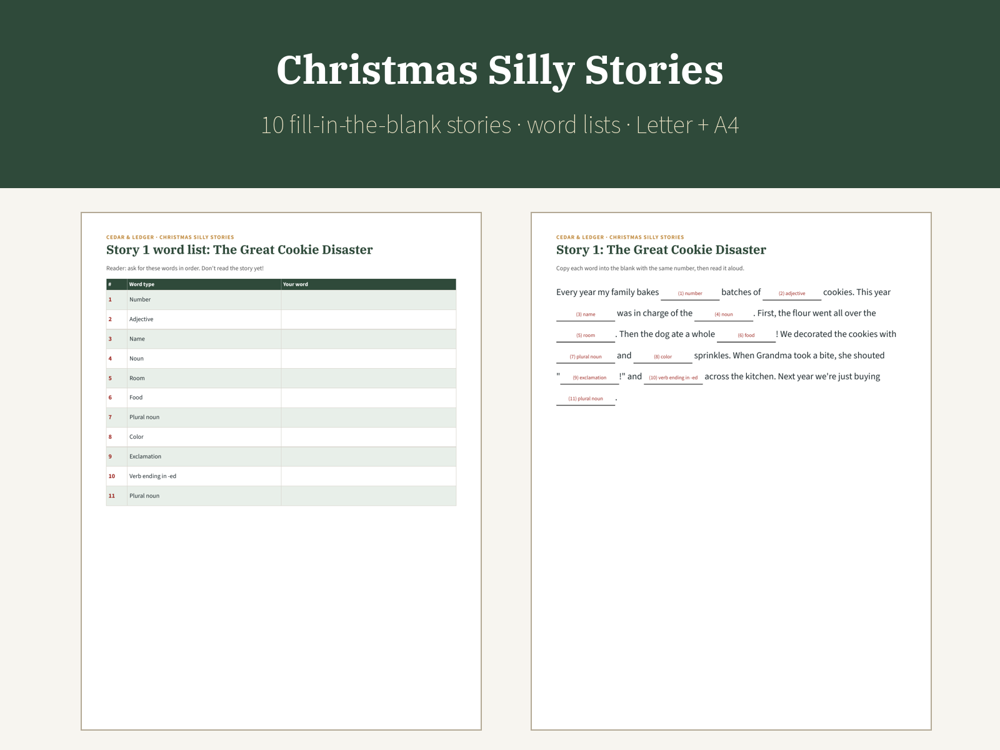 Christmas Silly Stories