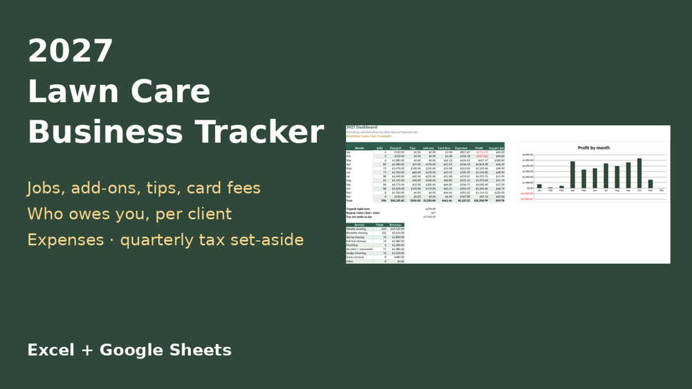 2027 Lawn Care Business Tracker preview