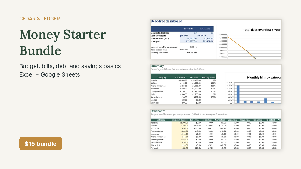 Money Starter Bundle