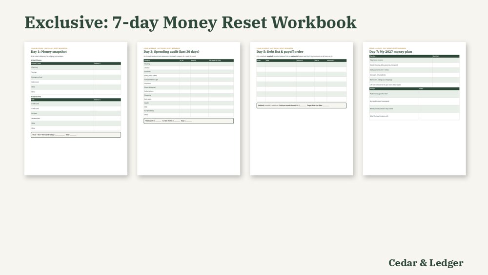 2027 Ultimate Money & Planner Bundle: workbook preview