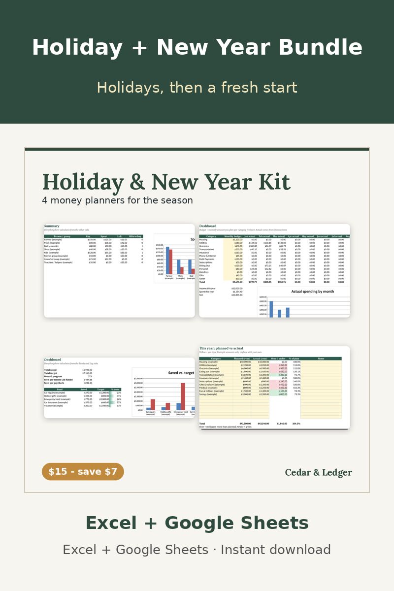 Holiday & New Year Money Kit cover preview
