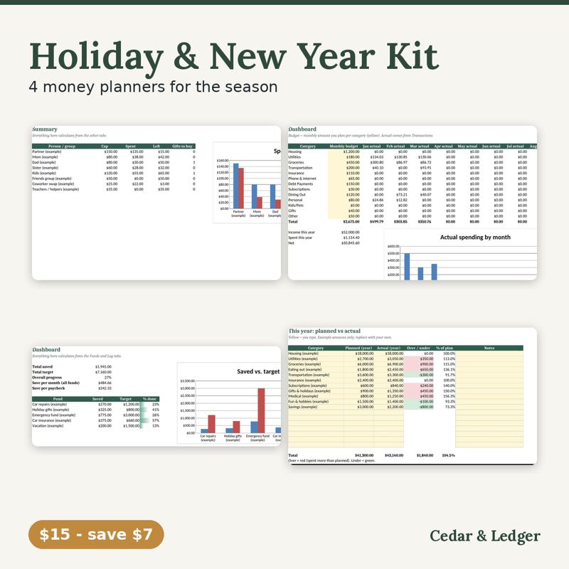 Holiday & New Year Money Kit: cover preview