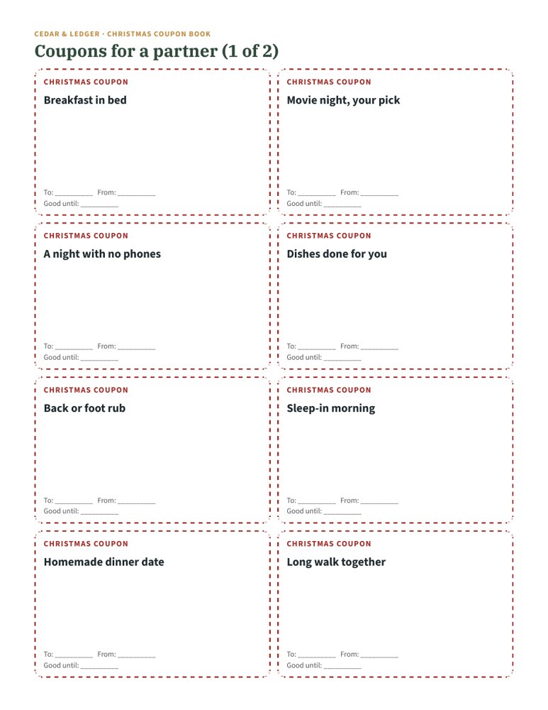 Christmas Coupon Book 2026: partner preview