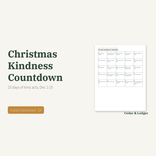 Christmas Kindness Countdown: thumb preview