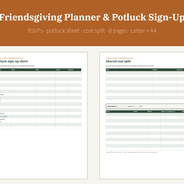 Friendsgiving Planner & Potluck Sign-Up 2026: thumb 600 preview