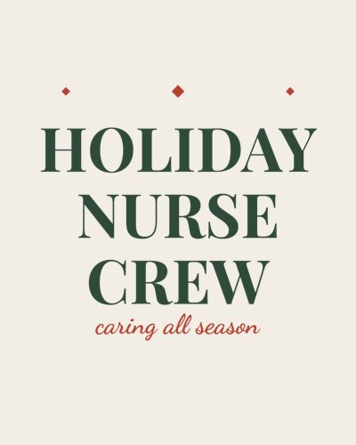 Christmas Nurse Crew shirt design