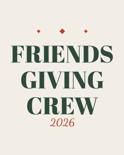 Friendsgiving Crew 2026 shirt design