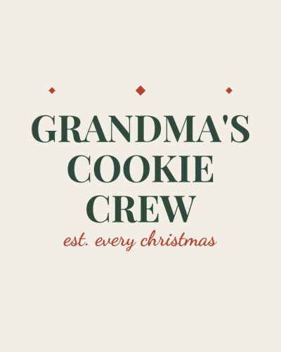 Grandma Cookie Crew shirt design