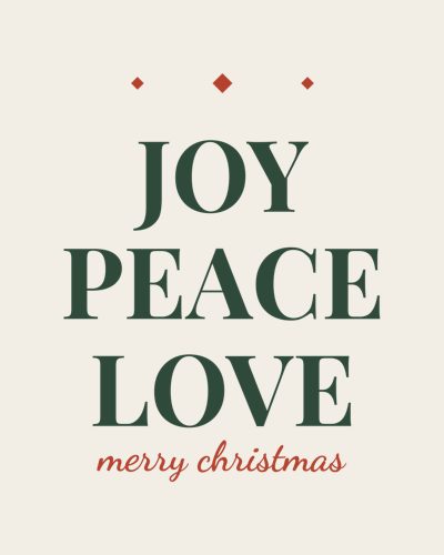 Joy Peace Love shirt design