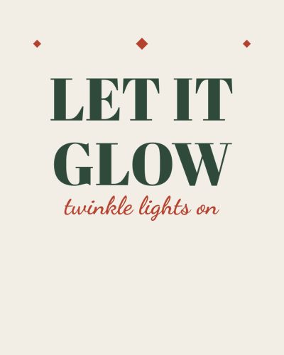 Let It Glow shirt design