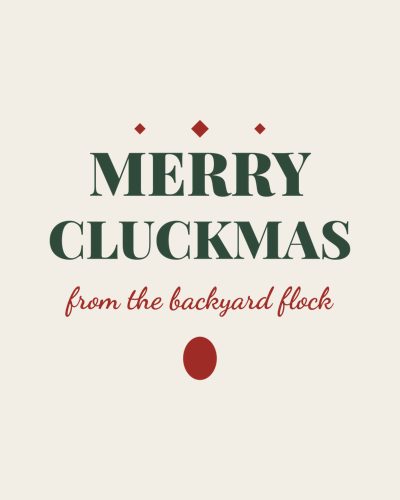 Merry Cluckmas shirt design