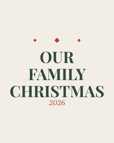 Our Family Christmas 2026 shirt design